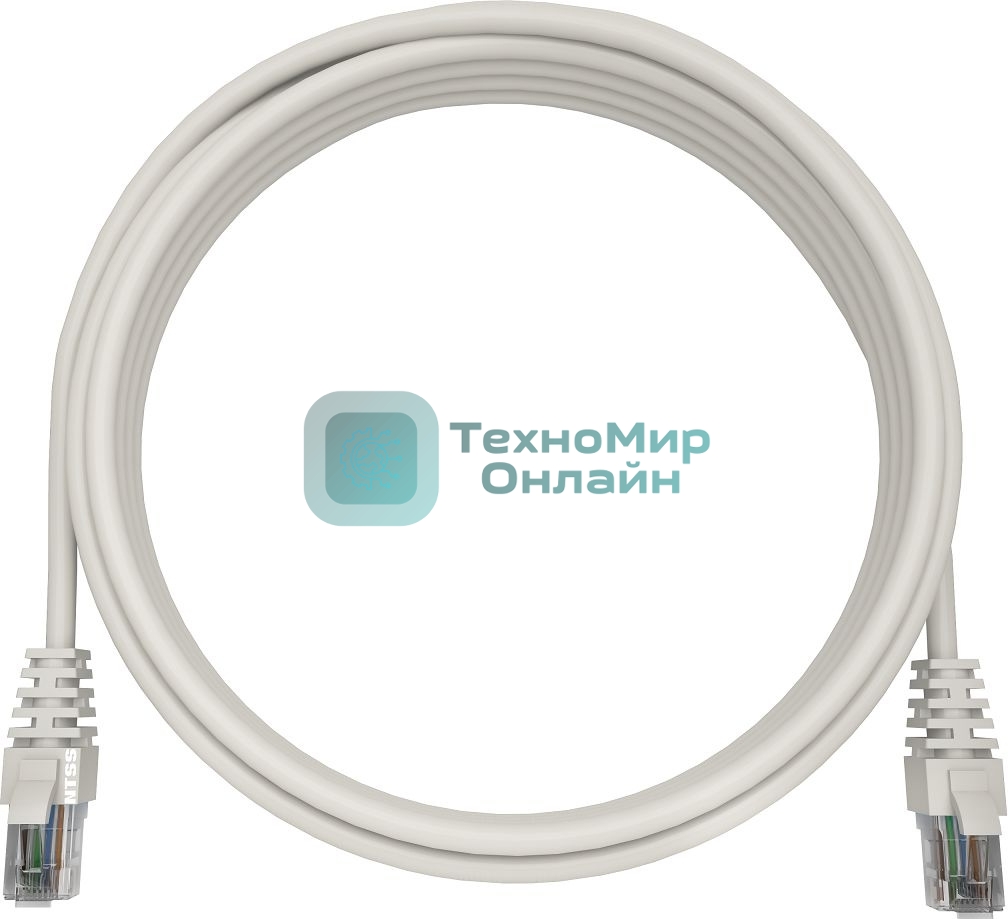 Патч-корд NTSS NTSS-PC-UTP-RJ45-5e-5.0-LSZH-WT NTSS-PC-UTP-RJ45-5E-5.0-LSZH UTP RJ-45 вил.-вилка RJ-45 кат.5E 5м белый LSZH (уп.:1шт) 26AWG