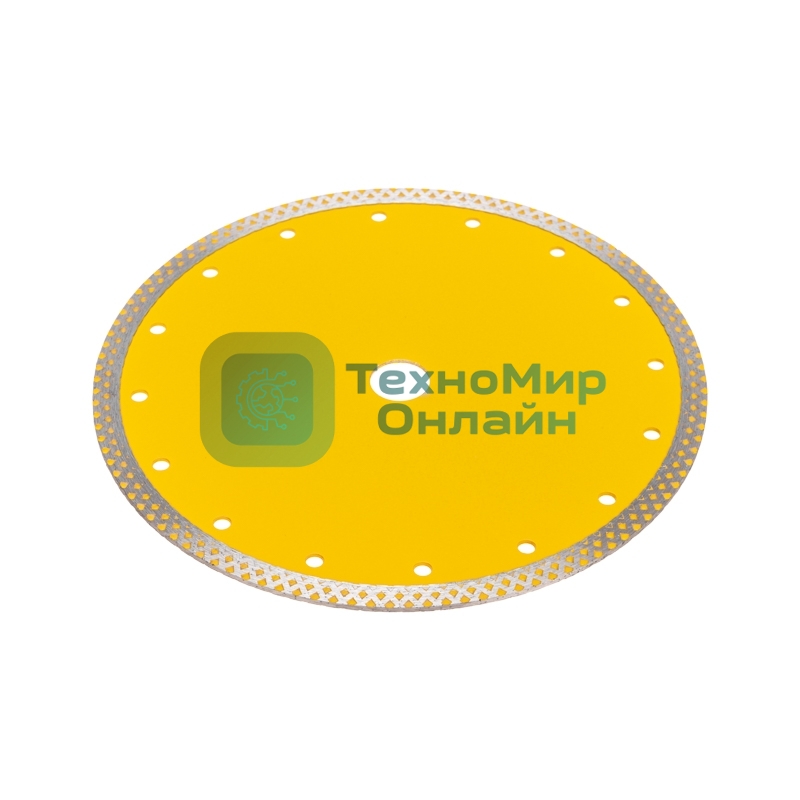 Диск алмазный отрезной сплошной Kranz 230х22,2 мм, сухой/мокрый рез