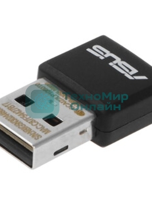 Адаптер Wi-Fi ASUS USB-AX55 NANO 90IG06X0-MO0B00 WI-FI 802.11ax/ac/a/g/n, 400 + 867 Mbps USB 3.0 Adapter + 2 антенны
