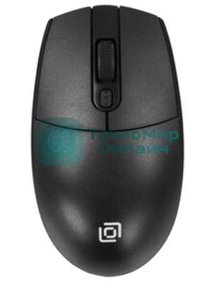 Мышь беспроводная Oklick 201MW черный, 1600 dpi, радиоканал, USB, кнопки - 4