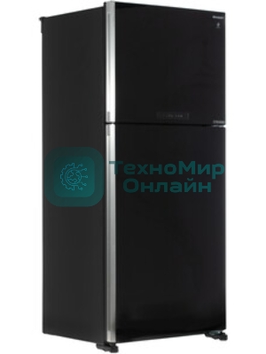 Холодильник Sharp SJ-XG55PMBK черный двухкамерный 394/162л морозилка сверху, No Frost