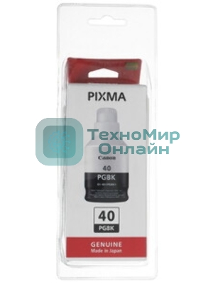 Контейнер с чернилами Canon GI-40 BK для GM2040/G5040/G6040. Черный. 6000 страниц.