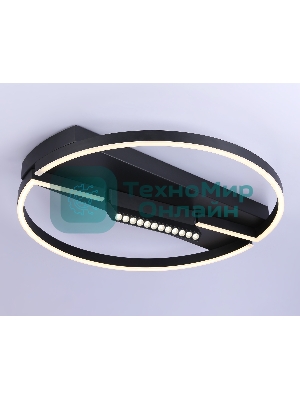 Светильник Ambrella light FL51460/1+1 BK черный  72W 3000K-6400K+4200K D600*110 (ПДУ РАДИО 2.4G)