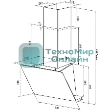Вытяжка Krona LIORA 600 черный S черный