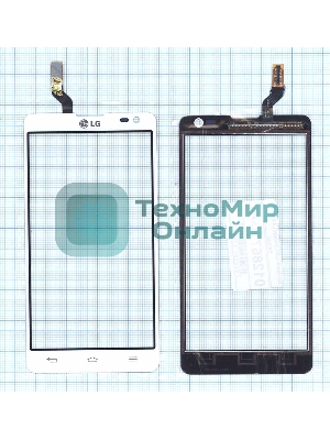 Сенсорное стекло (тачскрин) для LG Optimus L9 II D605, белое