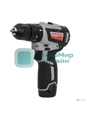 Дрель-шуруповерт ИНТЕРСКОЛ ДАУ-10/12В 38 МиниМАКС, 12 В, 2,5 Ач, 38 Нм, бесщеточный