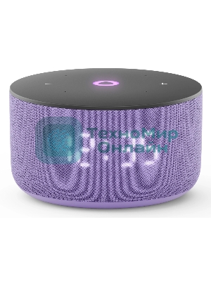 Умная колонка Яндекс Станция Мини 3, 12Вт, компактная, 1 динамик, часы, управление умным домом, Wi-Fi, Bluetooth 5.0, Алиса, лиловый