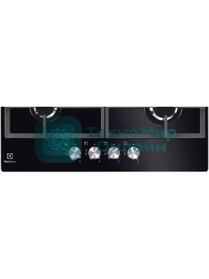 Газовая варочная панель Electrolux KGG6426K, независимая, черный