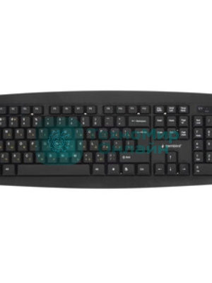 Комплект клавиатура+мышь Gembird KBS-8000 беспроводной, USB, 1600 DPI, чёрный