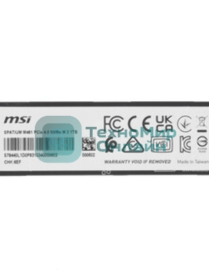 Накопитель SSD MSI 1Tb SPATIUM M461 PCIe 4.0 NVMe M.2