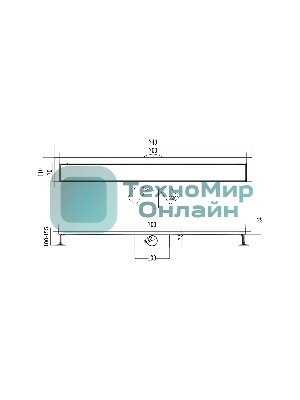Трап линейный РМС ТЛ-02-Ч-70х7