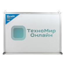 Демонстрационная доска Deli E7817 магнитно-маркерная, лак, 90x120 см белый, лоток для аксессуаров с аксессуарами