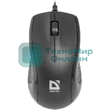 Мышь проводная Defender Optimum MB-160 черный, 1000 dpi, USB, кнопки - 3