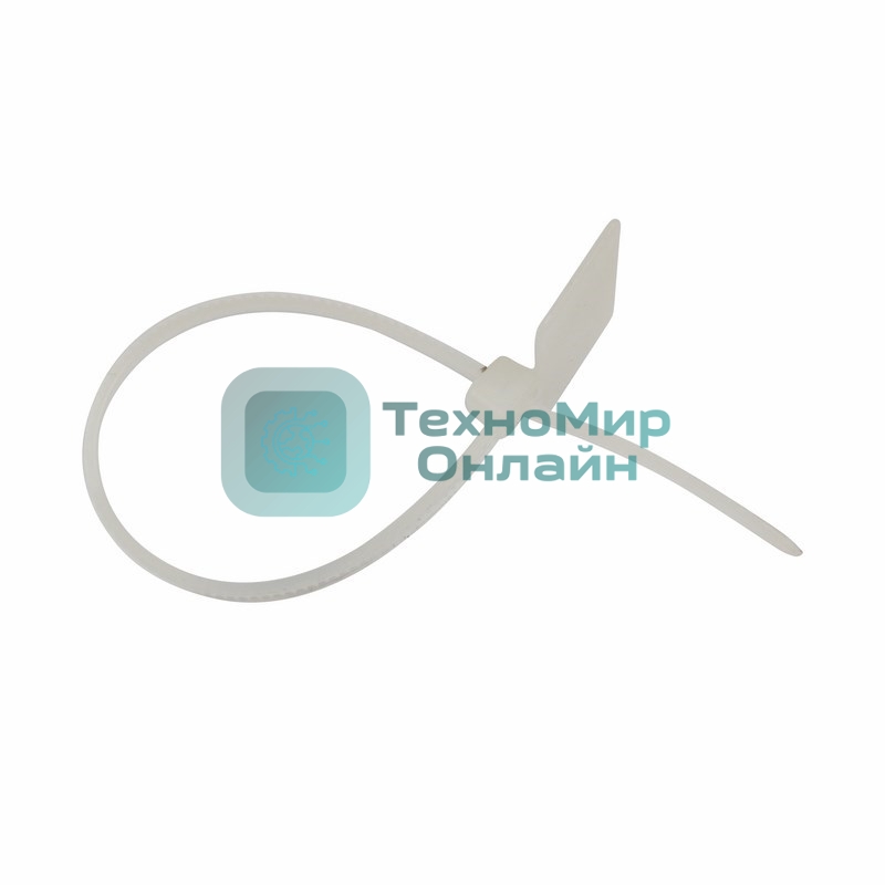 Хомут с площадкой под маркер Rexant nylon 100x2,5 мм 100 шт. белый