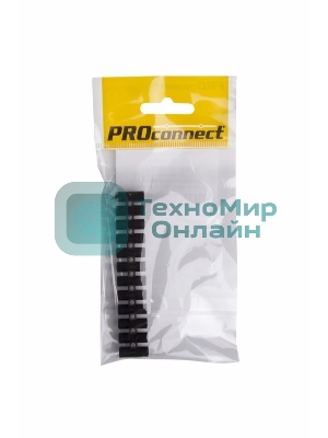 Колодка клеммная КВ-4 PROconnect, 3А, 4 мм², PP (полипропилен), черная, индивидуальная упаковка, 1 шт.