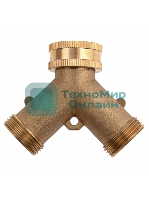 Разветвитель Palisad 2-х канальный, регулируемый, внешняя и внутренняя резьба 3/4