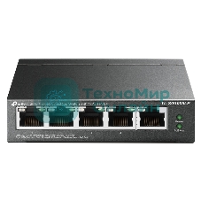 Коммутатор TP-Link 8-Port 10/100Mbps Unmanaged Switch with 4-Port PoE, metal case, desktop mount, PoE budget 41W.