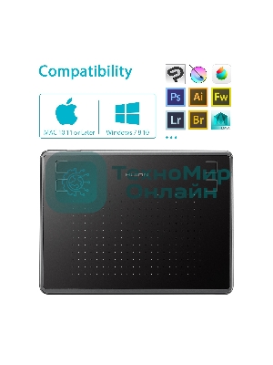 Графический планшет Huion H430P USB черный