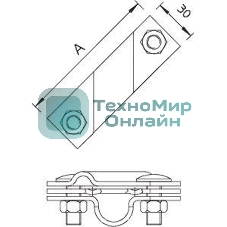 Клемма универс. для стержня заземл. 2760 20 FT OBO 5001641