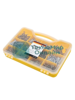 Набор саморезов и дюбелей Kranz 590 шт.