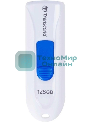Флешка USB Transcend Jetflash 790 (TS128GJF790W), 128Gb, USB 3.0, R/W 90/40, белый
