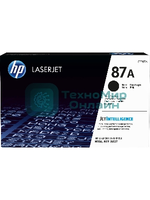 Тонер Картридж HP 87A CF287A черный для HP LJ Ent M506/M527 (9000 стр.)