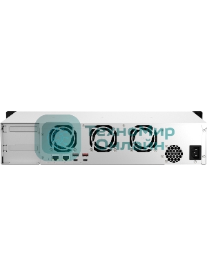 Сетевое хранилище SMB QNAP TS-873AeU-4G NAS 8x3.5/2.5 SATA/SSD trays, 2 x M2 PCIe, 2x 2.5 GbE, 2U rackmount, 1 PSU. AMD Ryzen V1500B 4-core/8-thread 2.2 GHz processor, 4 Gb DDR4 RAM (1*4 Gb) up to 64Gb (2*32 Gb). W/o rail kit RAIL-B02