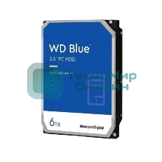 Жесткий диск Western Digital SATA 6Tb 6Gb/S 256MB BLUE WD60EZAX WDC