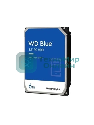 Жесткий диск Western Digital SATA 6Tb 6Gb/S 256MB BLUE WD60EZAX WDC