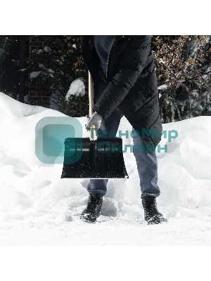 Лопата для уборки снега Сибртех пластиковая, 380х360 мм, без черенка