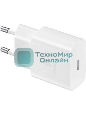 Сетевое зарядное устройство Samsung Adapter 15W Type C белый (EP-T1510NWEGEU)