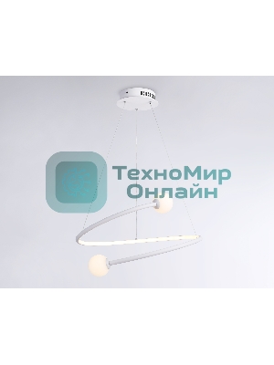 Светильник Ambrella light FL66291 WH белый 39W 3000K-6400K D500*1000 (ПДУ ИК)