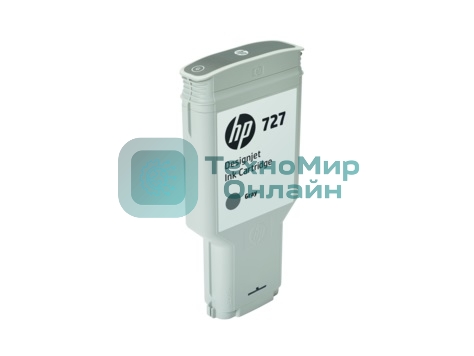 Картридж струйный HP 727 с чернилами фотографического черного цвета для принтеров Designjet, 300 мл