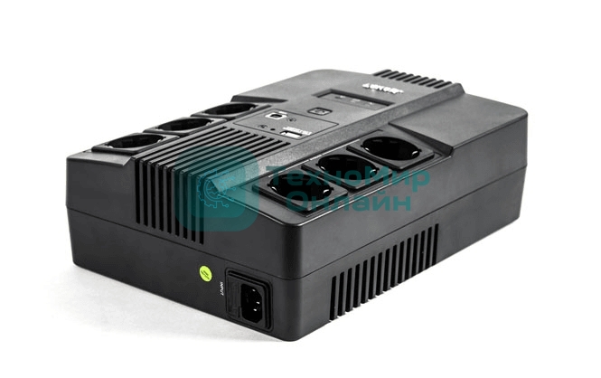 Источник бесперебойного питания SKAT-UPS 800 AI ИБП 220В 480Вт 1 АКБ 9А.ч внутр. меандр. стаб-ция напр-я. 6 выходов Бастион 452