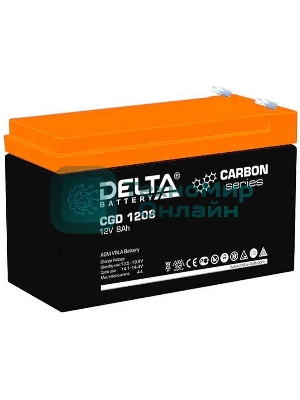 Аккумуляторная батарея Delta CGD 1208 напряжение 12В, емкость 8А·ч (151x65x100мм)