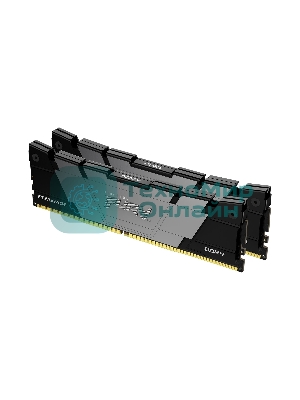 Оперативная память Kingston Fury Renegade, DDR4, 32GB (2x16GB), 3200MHz, CL16, DIMM, с радиаторами, серый/черный