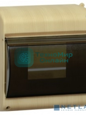Бокс с прозрачнойкрышкой IEK MKP42-N-06-30-09-S КМПн 2/6 для 6-х авт.выкл. (Сосна)