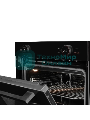 Встраиваемый духовой шкаф Kuppersberg HT 612 Black ШхВхГ: 59.5х59.6х56.5 см, 72 л, А+, гидролизная очистка, черный