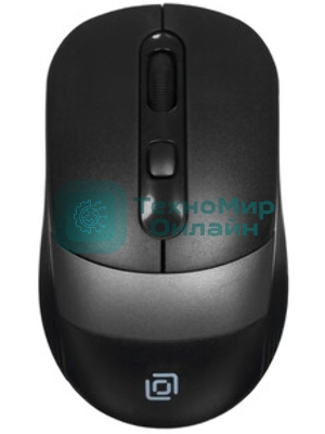 Мышь беспроводная Oklick 310MW черный/красный, 3200 dpi, радиоканал, USB, кнопки - 4