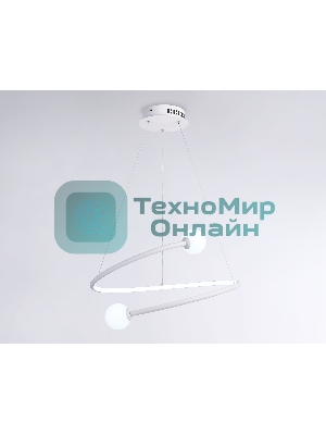 Светильник Ambrella light FL66291 WH белый 39W 3000K-6400K D500*1000 (ПДУ ИК)