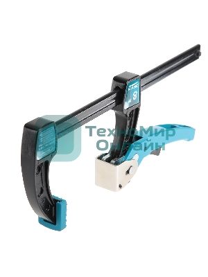 Струбцина реечная быстрозажимная GROSS 20719 8/200ммметаллич корпус, рычажный храповый механизм