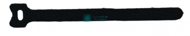 Хомут-липучка 210мм, 20 шт., черный