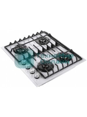 Газовая варочная панель Maunfeld EGHG.64.6CW/G, 4 конфорки, закаленное стекло, белый