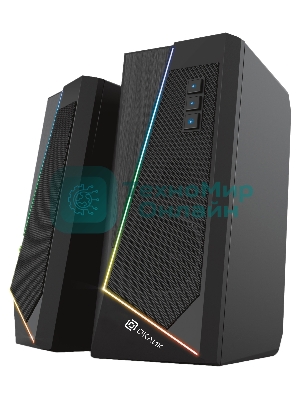 Акустическая система Oklick OK-125 2.0 черный 12Вт