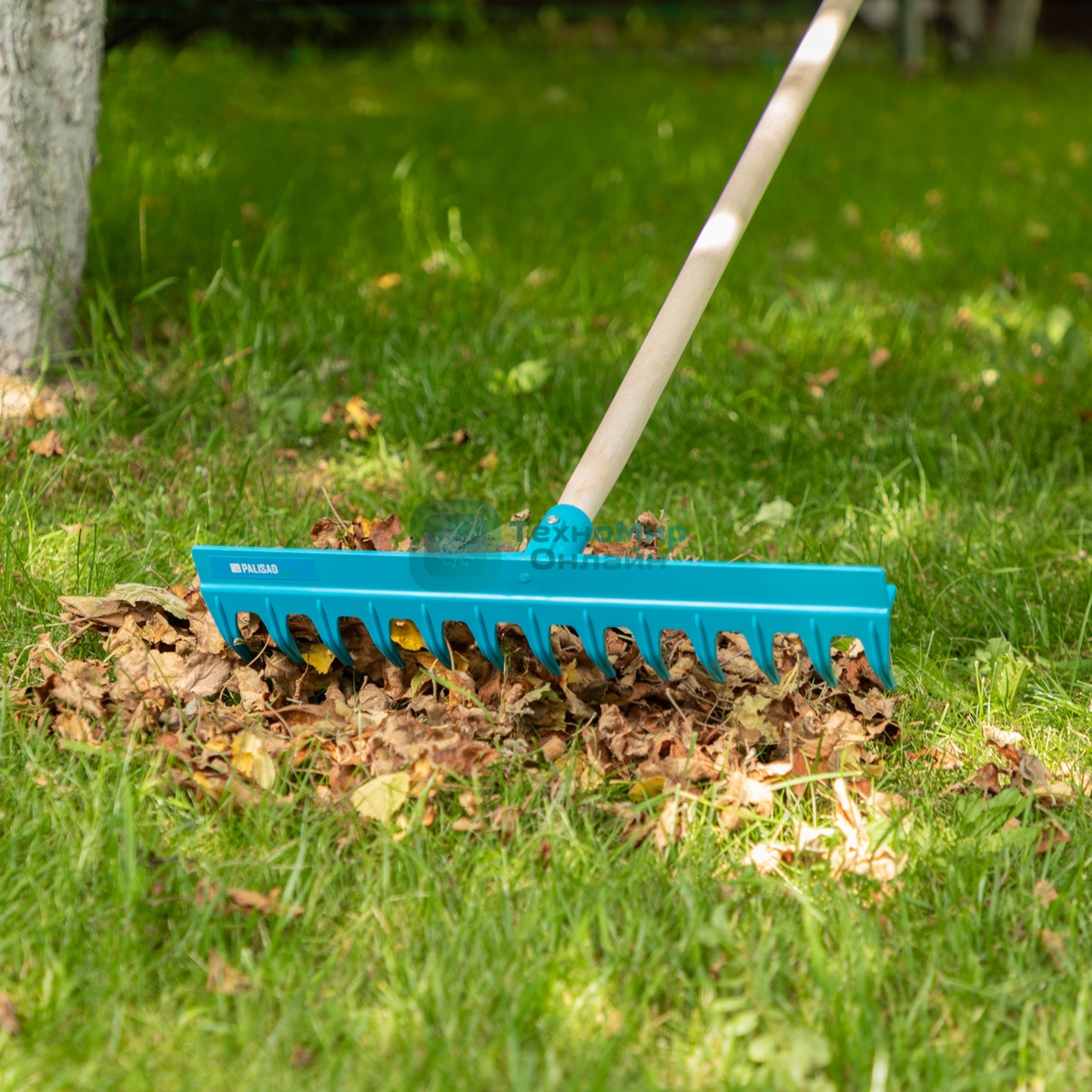 Грабли пластиковые Palisad LUXE 430 мм, 13 прямых зубьев, усиленные, без черенка