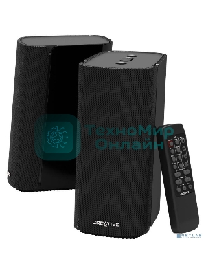 Акустическая система Creative T100 2.0 черный 40Вт BT