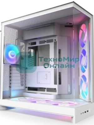 Компьютерный корпус без блока питания Case NZXT H3 Flow (2025), Midi-Tower, TG, 1x120мм, 1xUSB-A 3.2 + 1xUSB-C 3.2, mATX, mITX White