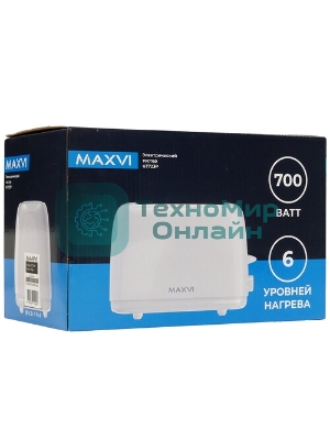 Тостер Maxvi KT723P белый
