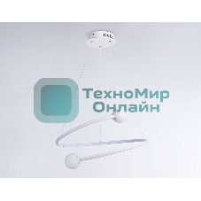 Светильник Ambrella light FL66291 WH белый 39W 3000K-6400K D500*1000 (ПДУ ИК)