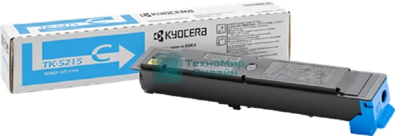 Картридж лазерный Kyocera TK-5215C (1T02R6CNL0) голубой для TASKalfa 406ci 15000 стр.